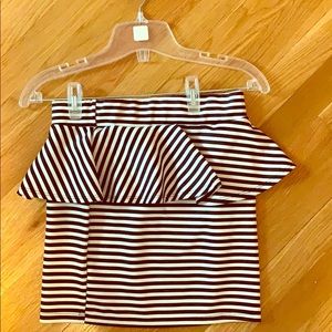 Peplum bodycon skirt